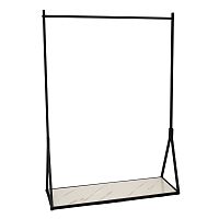 Вешало "Лофт" для одежды одноярусное с подиумом, цвет черный LT-0032